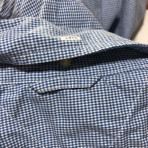 Tommy Hilfiger Short Sleeve Button Down Shirt light blue small check Men’s M - Picture 4 of 8